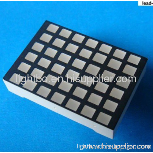 3.0 X 3.5mm 6 X 7 Square Dot Matrix Led Displays With Package Dimensions 24 X 34 X 7 Mm